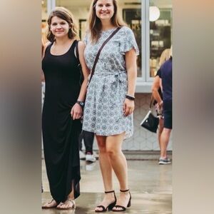 Patterned White Dress